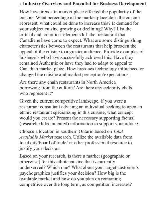 industry overview pf egyptian cuisine in southern