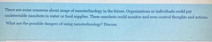 There are some concerns about usage of