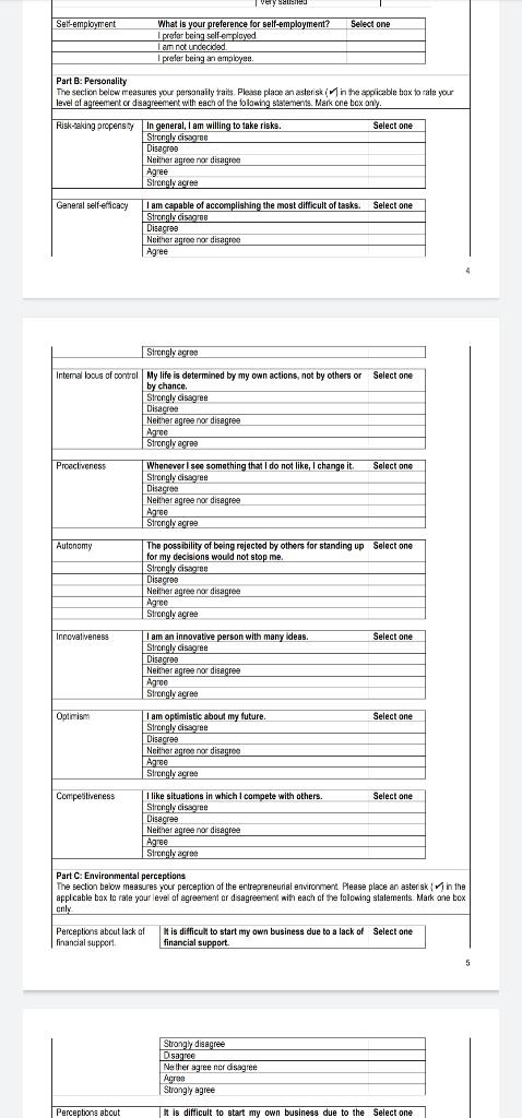 Part B: Personality The secticn beltw reasunes