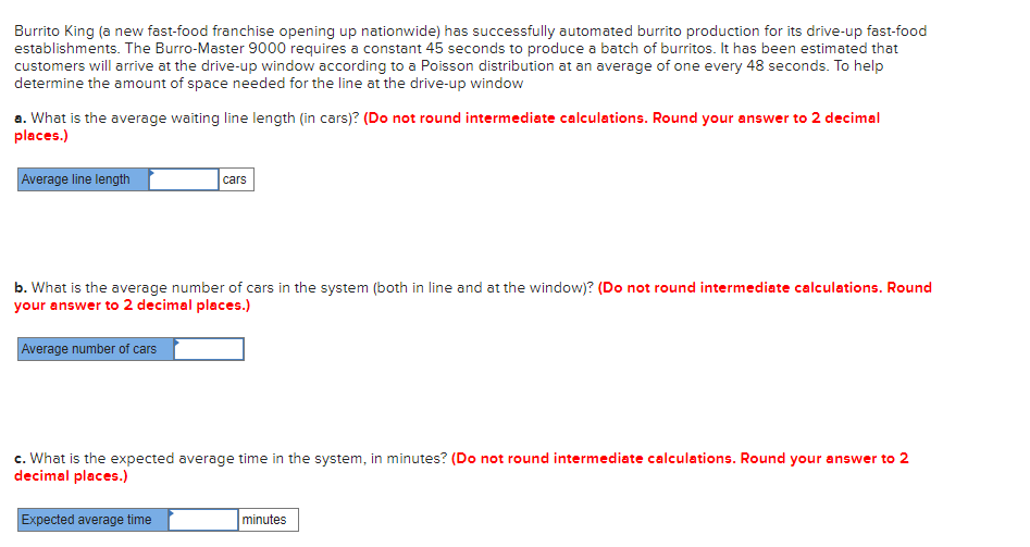 Burrito King (a new fast-food franchise opening