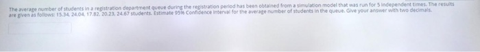 The average number of students in a registration