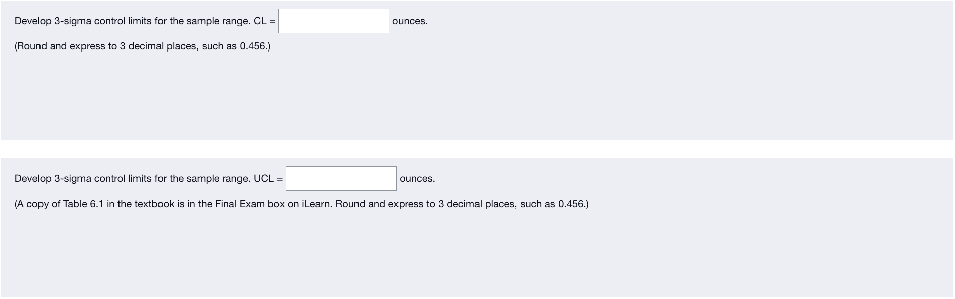 These three questions go together and are based