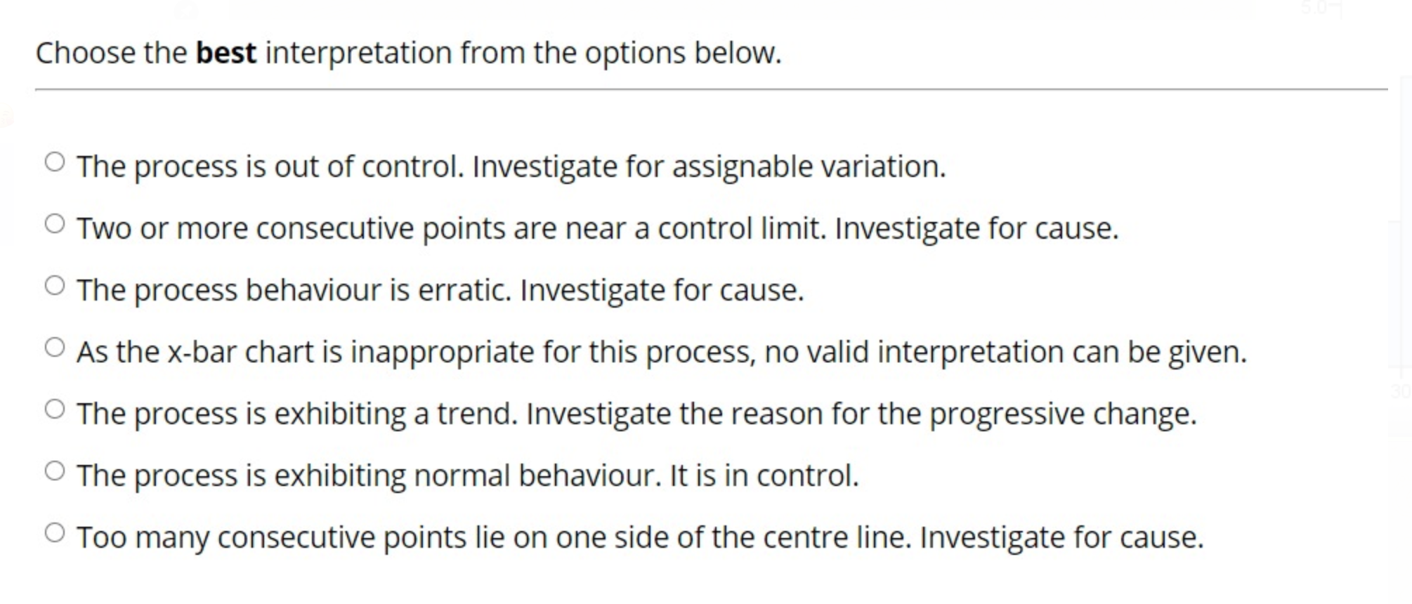 During an interview for the position of