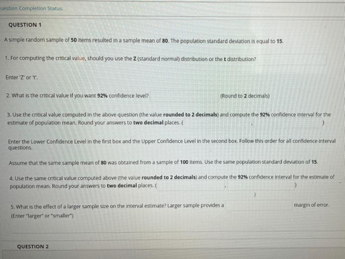uestion Completion Status QUESTION 1 A simple