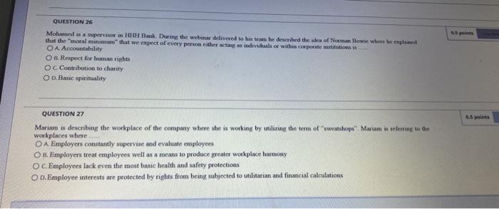 please quickly QUESTION 7 Mention and explain the