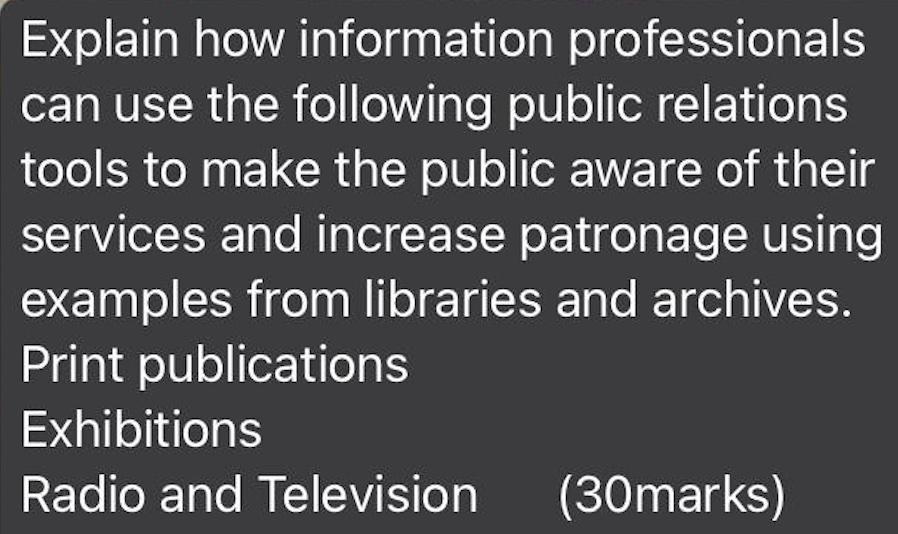 Explain how information professionals can use the