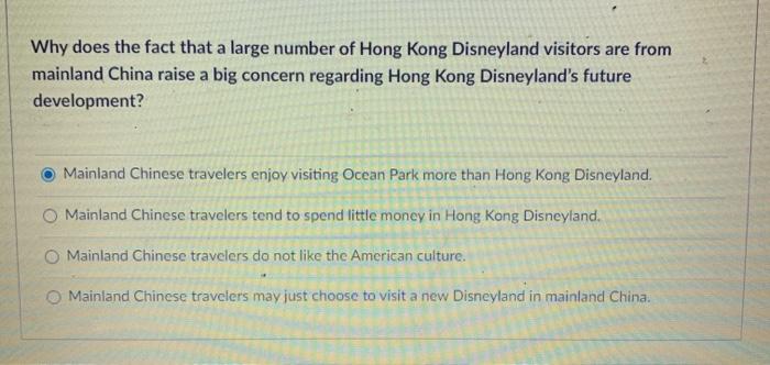 Why does the fact that a large number of Hong