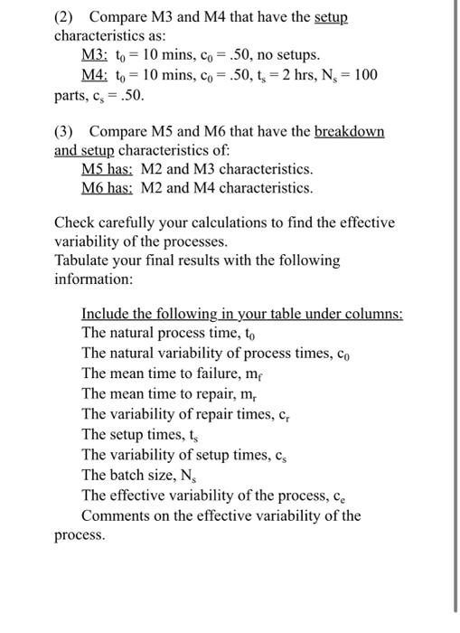 2&3 Thank you! (2) Compare M3 and M4 that have