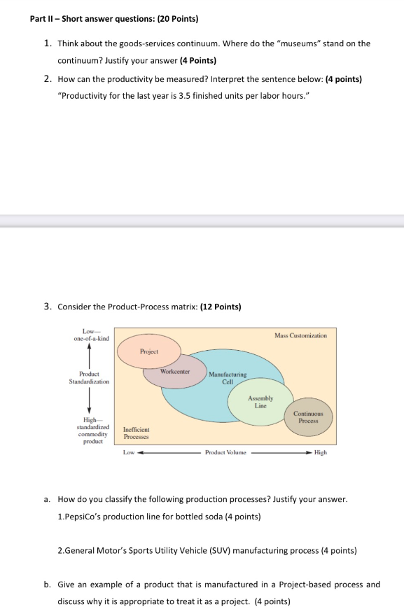 Part II - Short answer questions: (20 points) 1.