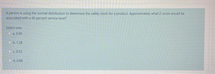 A person is using the normal distribution to