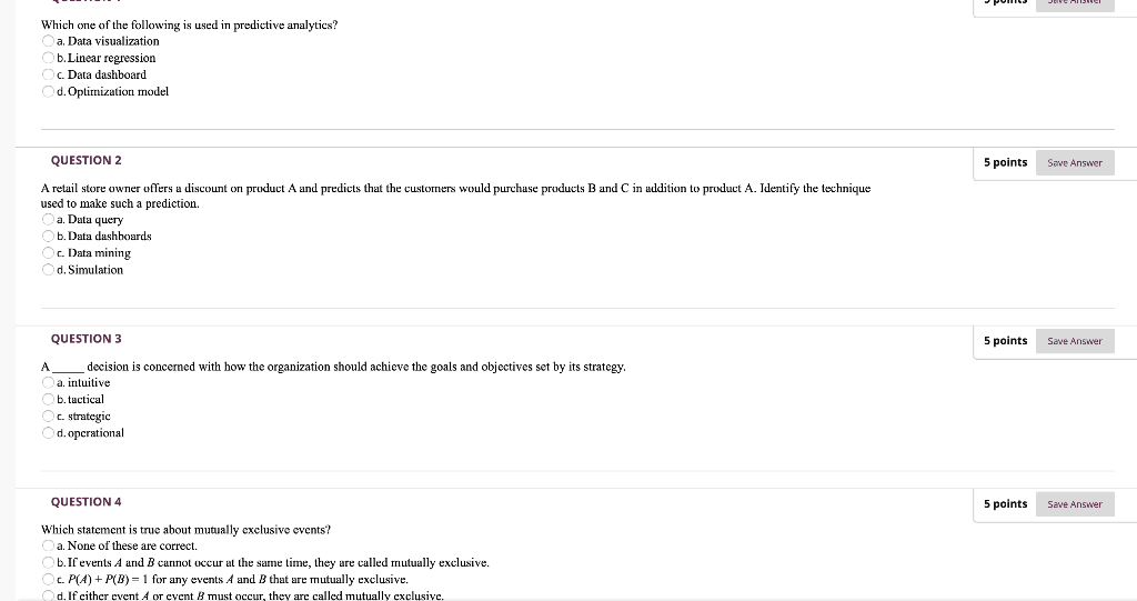Which one of the following is used in predictive