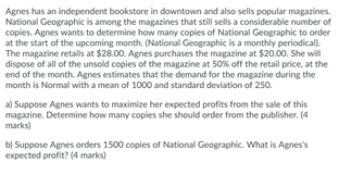 Agnes has an independent bookstore in downtown