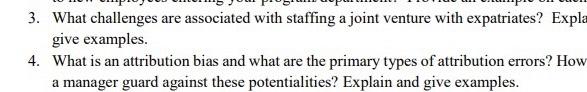 3. What challenges are associated with staffing a
