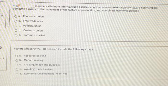 1 E Import-promotion strategy encourages a