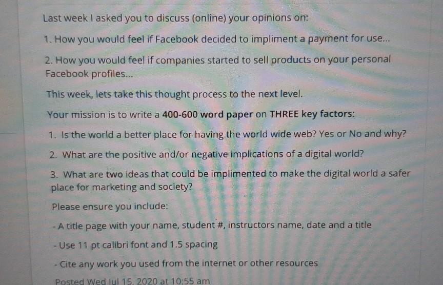 Your boss asks you to do some quick research to