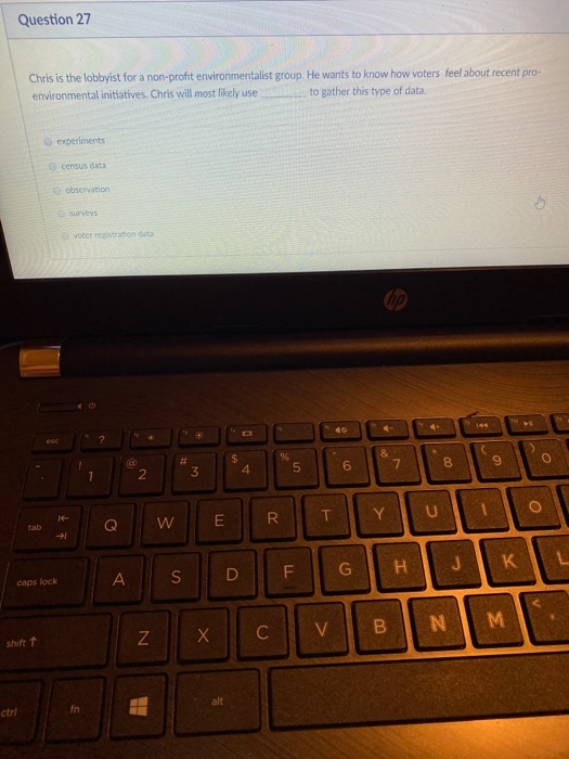 Question 26 Political consultants have been using