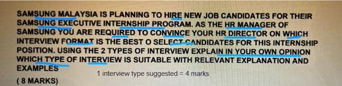 SAMSUNG MALAYSIA IS PLANNING TO HIRE NEW JOB