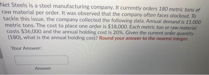Net Steels is a steel manufacturing company. It