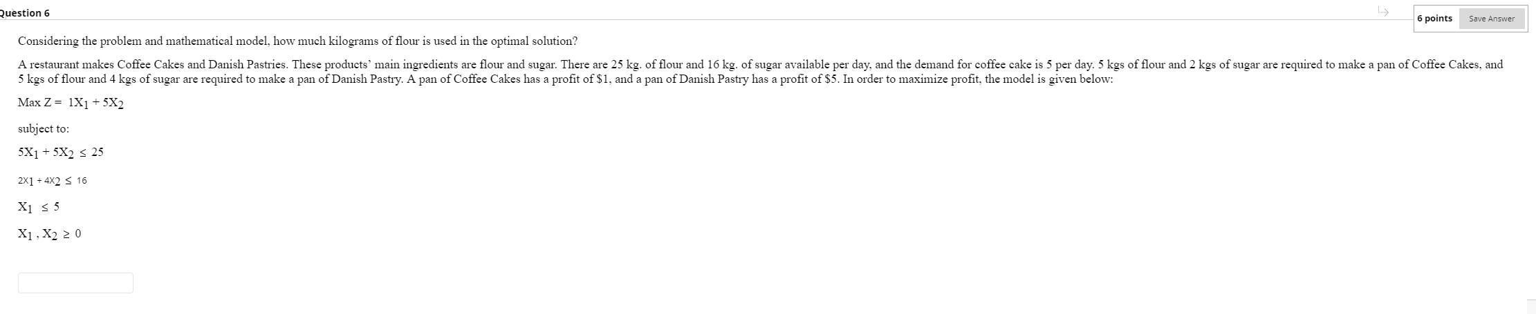 NEED THE ANSWER FAST PLEASE :( Question 6 6