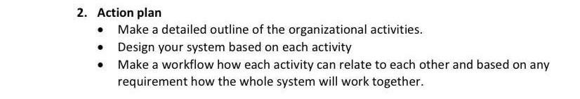 . the start-up organization is a restaurant. Each