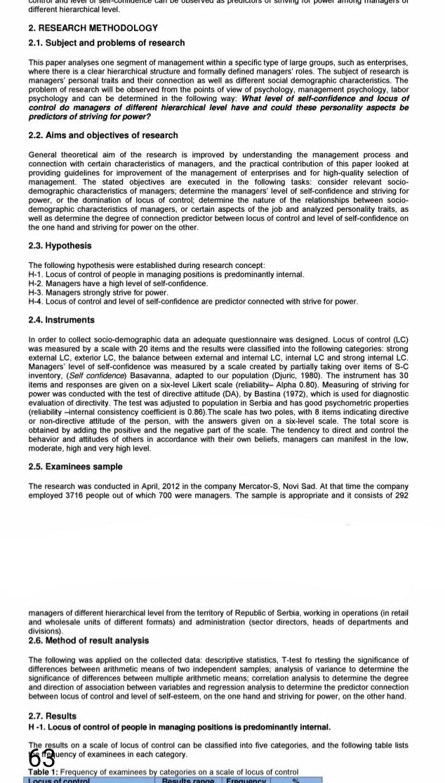 please provide conclusion different hierarchical