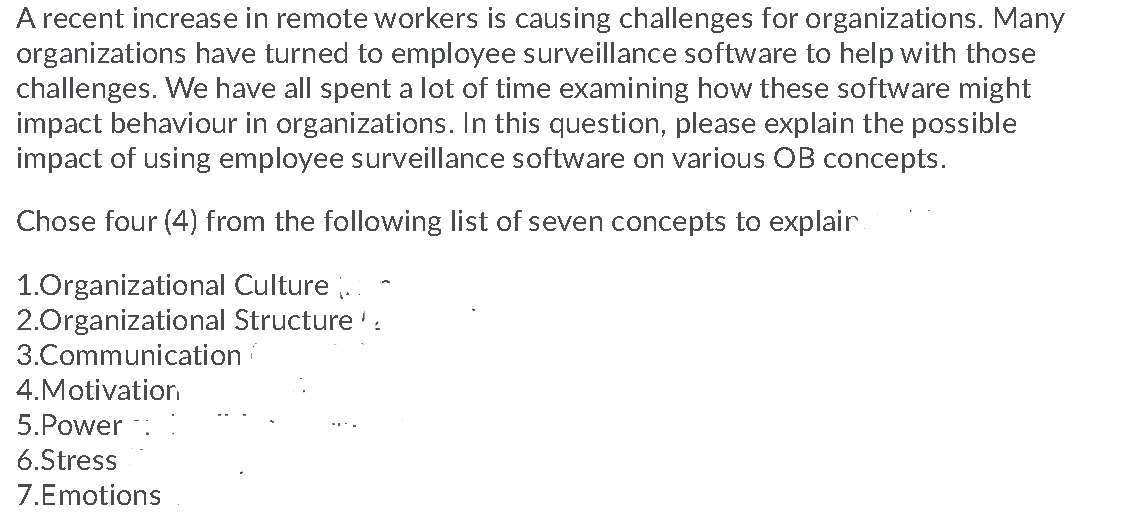 A recent increase in remote workers is causing