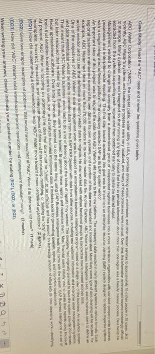 LLL Case Study: Read the "ABC case and answer the