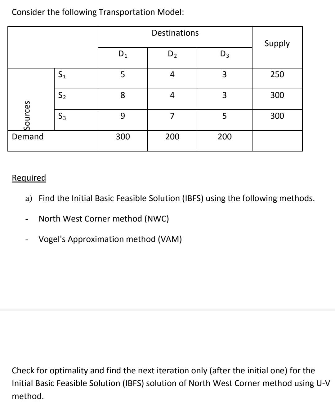 Operations research subject transform to balanced