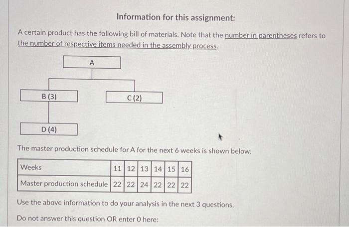 Information for this assignment: A certain