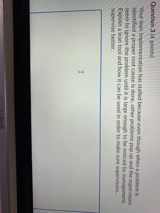 Question 3 (4 points) Your lean implementation