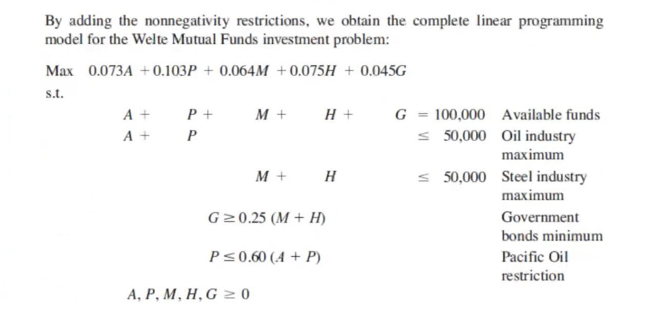 OPERATING RESEARCH Tasks: A. Enter into the table