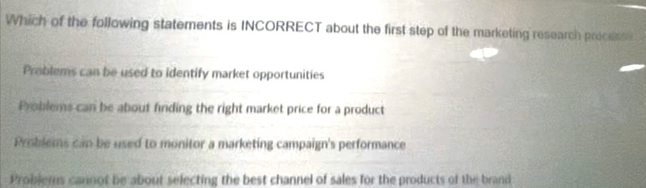 Which of the following statements is INCORRECT