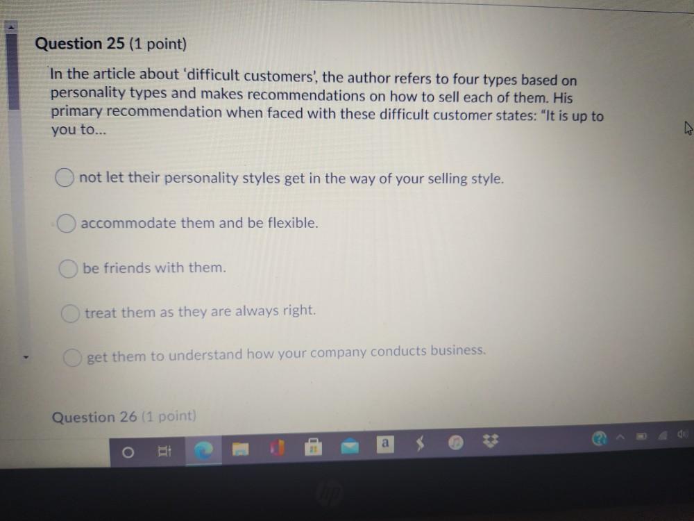 Question 21 (1 point) We discussed several