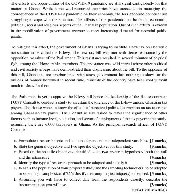 answer all The effects and opportunities of the