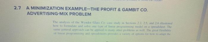 Reconsider the Profit & Gambit Co. problem