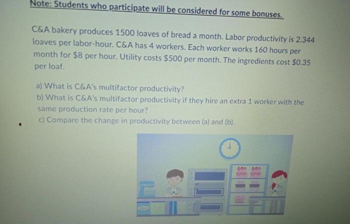 Note: Students who participate will be considered