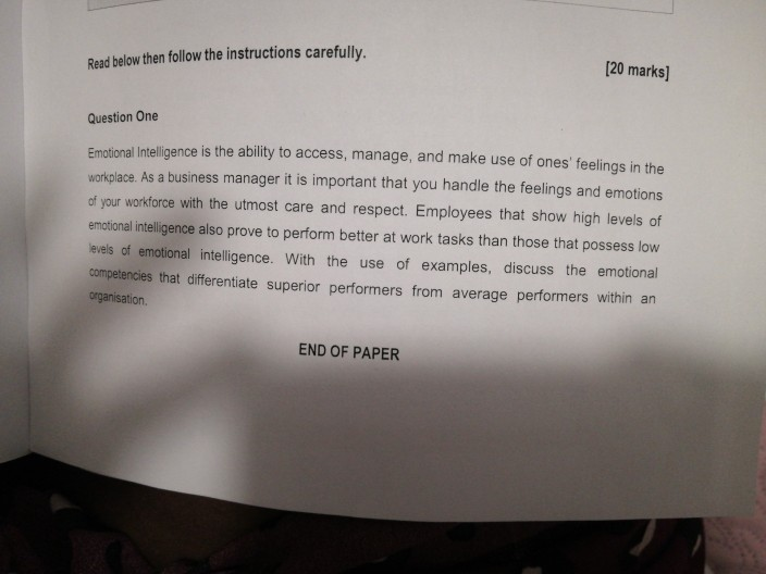 Discuss the emotional competencies that