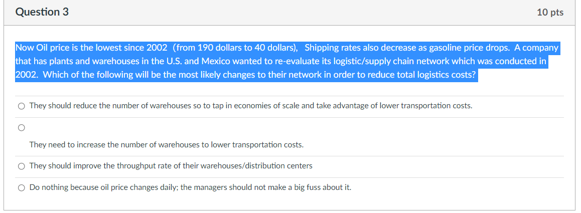 Now Oil price is the lowest since 2002from 190