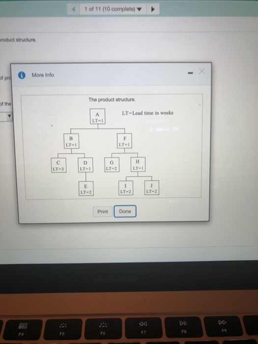 help 1 of 11 (10 complete) roduct structure 1