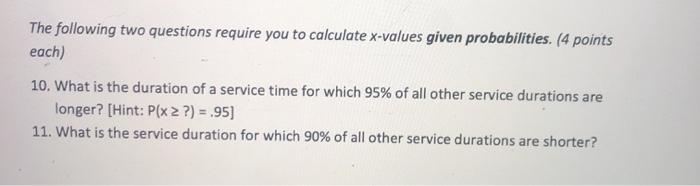 show graphs and work The following two questions