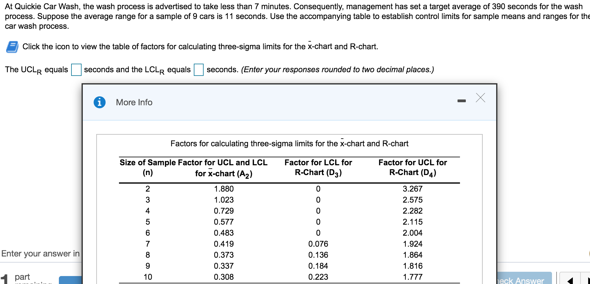 Then solve for the x bar for both UCL and LCL At