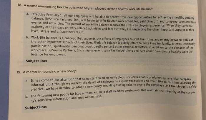 Writing Improvement Exercises Message Openers and