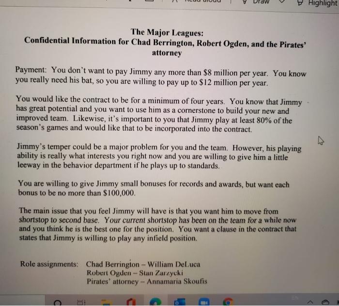 Highlight The Major Leagues: Confidential