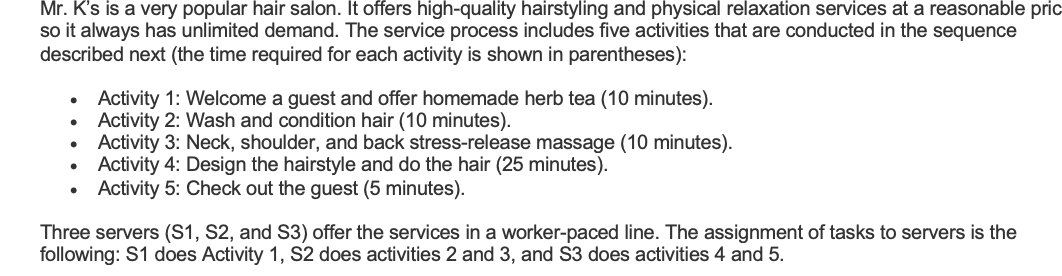 I only need help with problem F,G,H Mr. K's is a