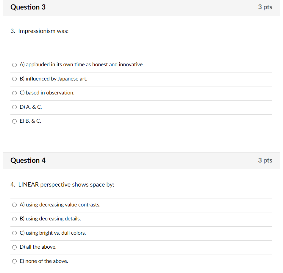 Subject :ARTH Question 1 3 pts 1. A focal point,