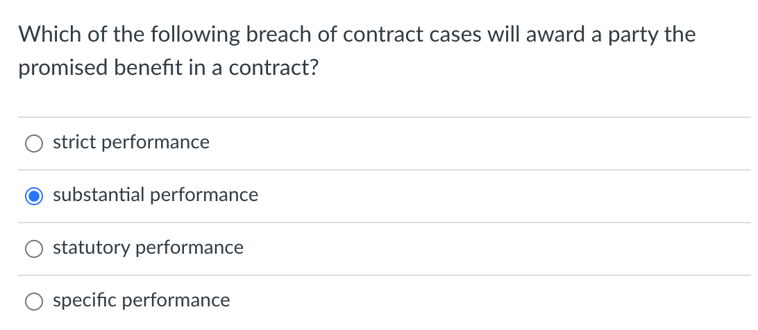 Under which of the following circumstances will a