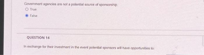 Government agencies are not a potential source of