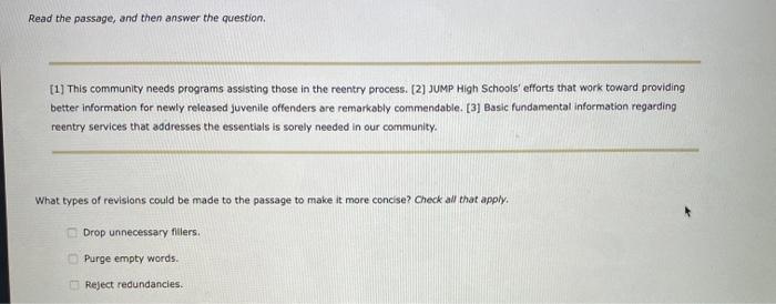 2. Revising for Conciseness - Rejecting