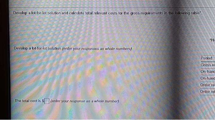 Develop a lot for det solution and cliente total