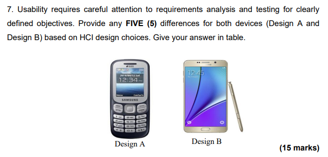 Please answer as soon as possible. 7. Usability